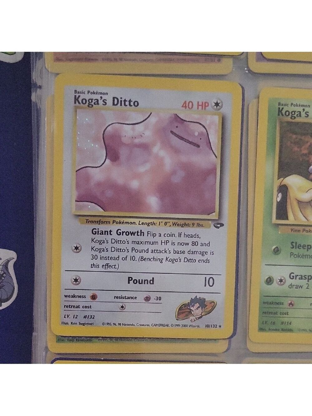 Pokemon Koga's Ditto Card